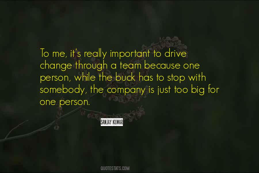 Important Person To Me Quotes #184787