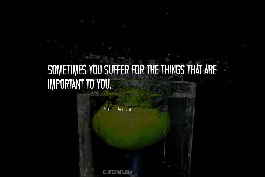 Important To You Quotes #1777881