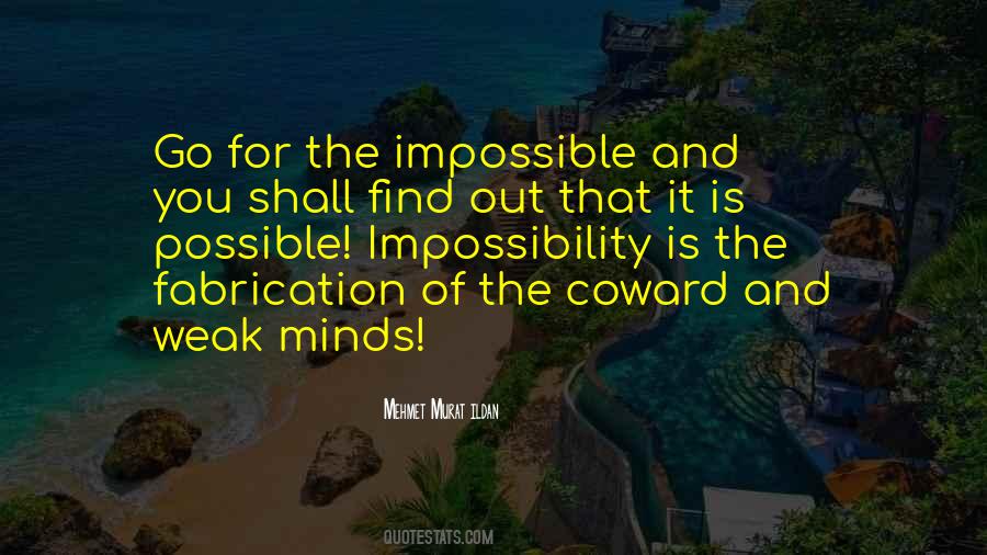 Impossible And Possible Quotes #51719