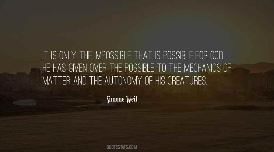 Impossible And Possible Quotes #614468