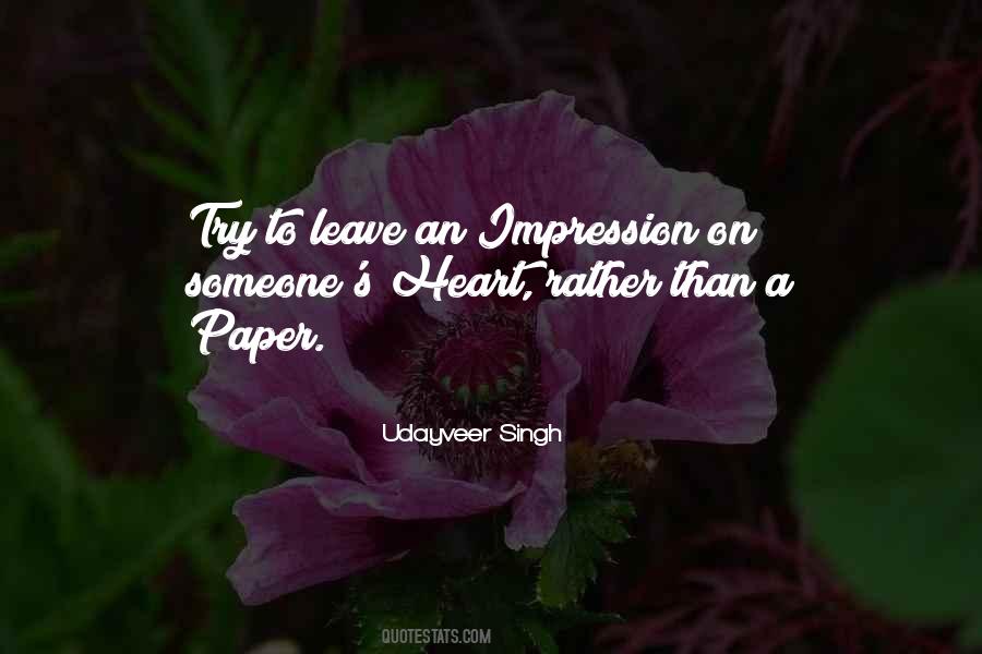 Impression Quotes #98680 Impression Quotes #98680