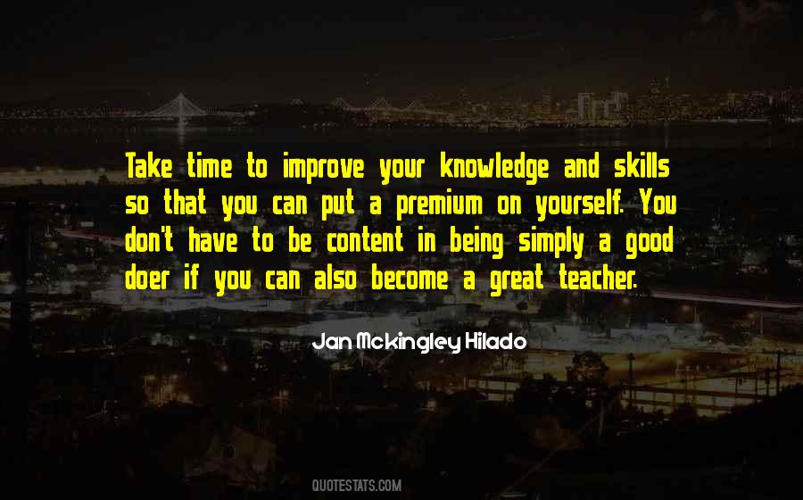 Improve Skills Quotes #1255296