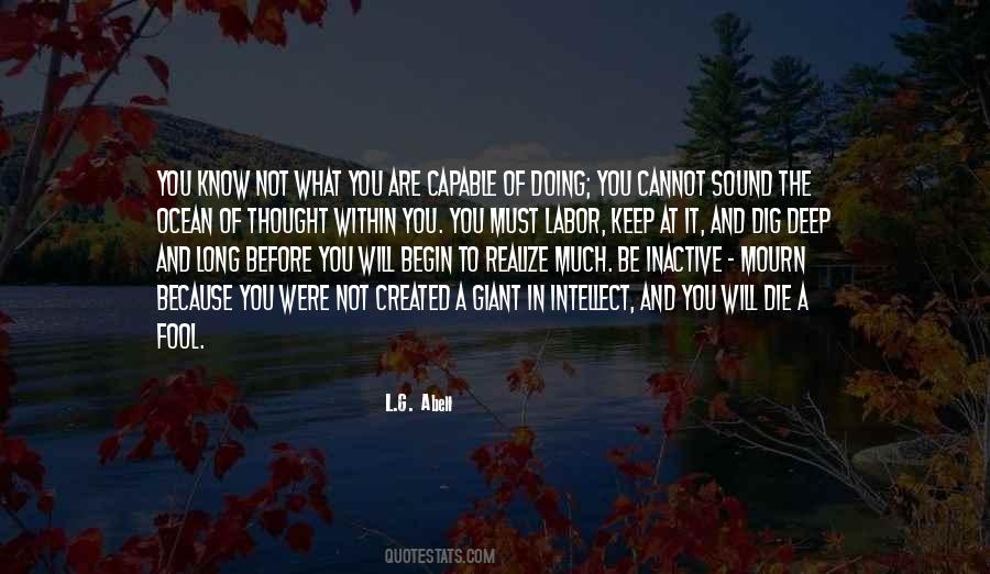 In Deep Thought Quotes #1383004