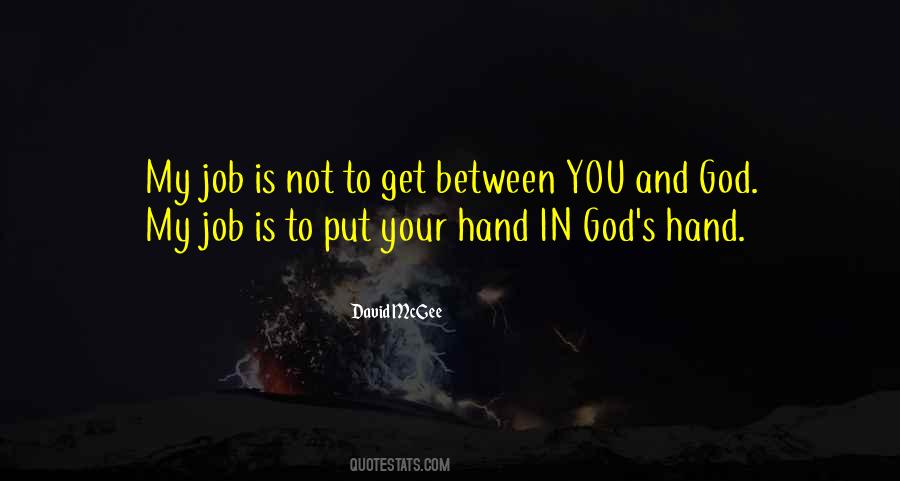 In God's Hand Quotes #1588732