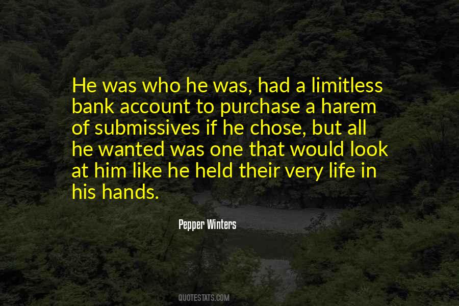In His Hands Quotes #1211683
