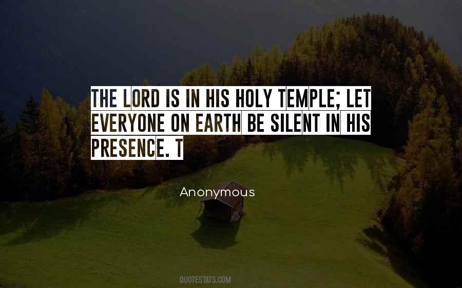 In His Presence Quotes #971907