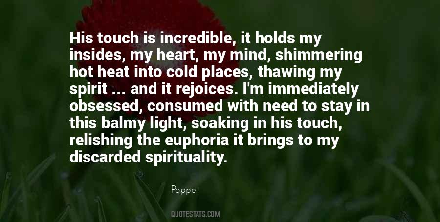 In His Touch Quotes #1787093