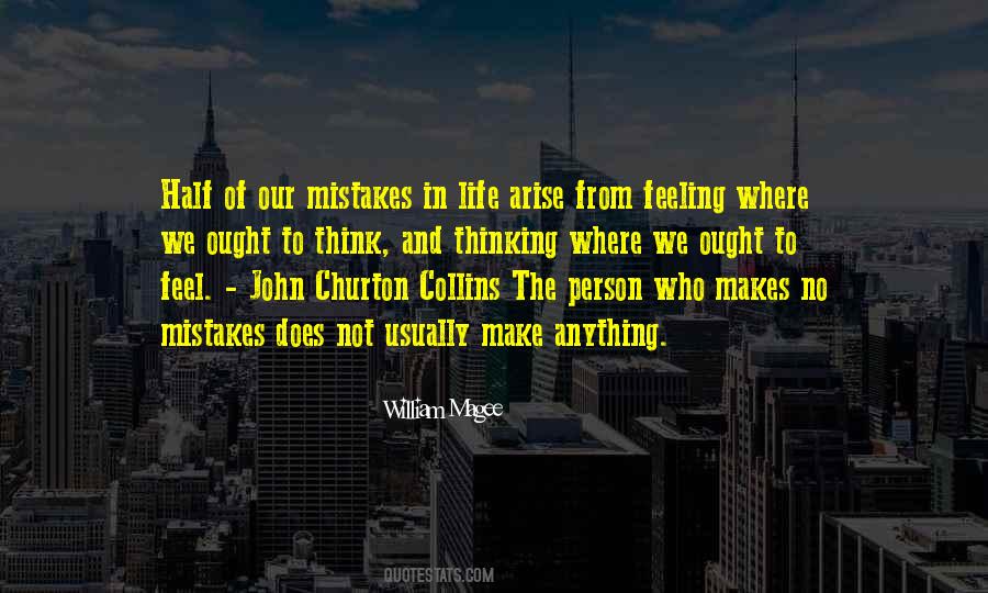 In Life Mistakes Quotes #466517