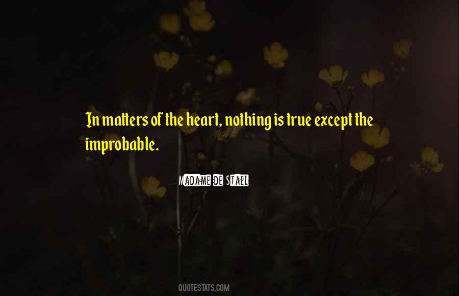 In Matters Of The Heart Quotes #1448160