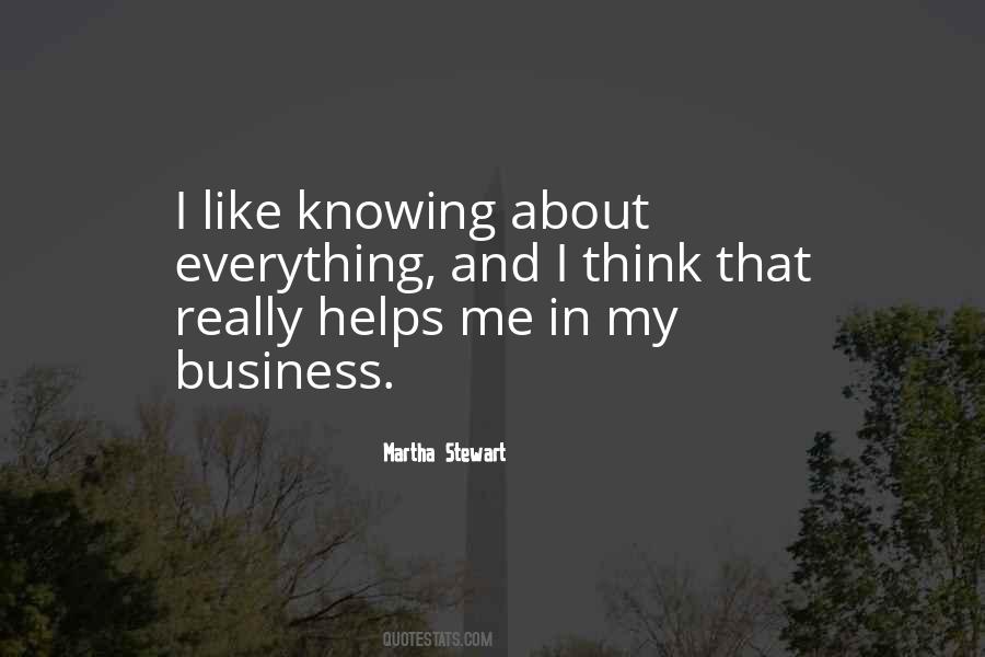 In My Business Quotes #917413