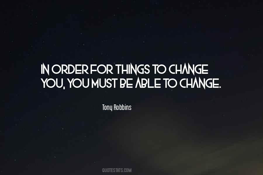 In Order To Change Quotes #195295