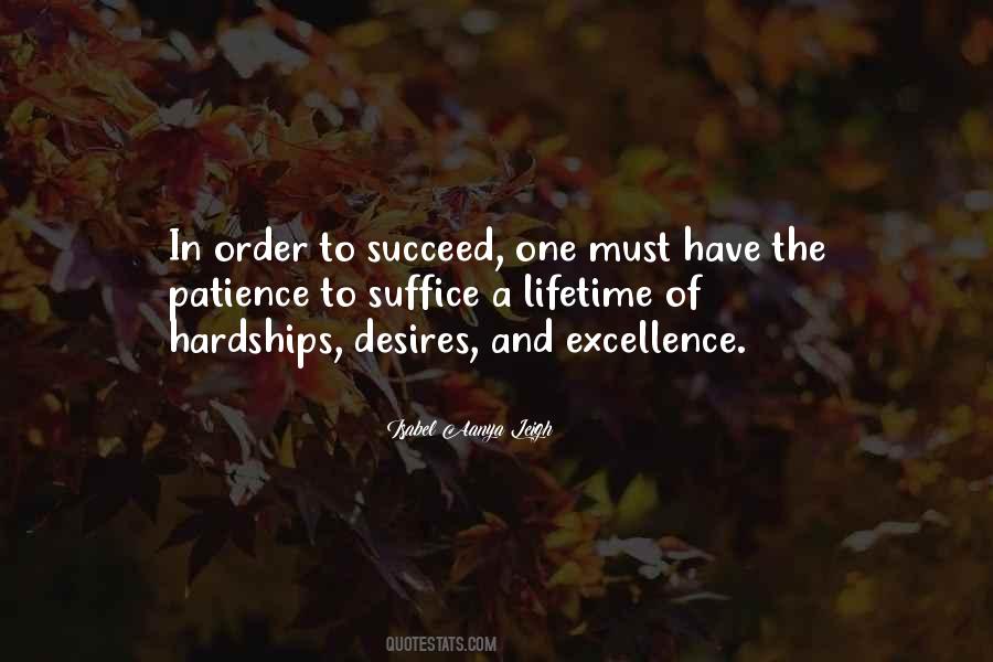 In Order To Succeed Quotes #1215639