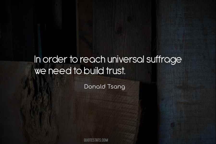 In Order To Trust Quotes #295885