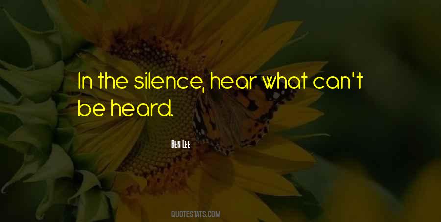 In The Silence Quotes #1704201