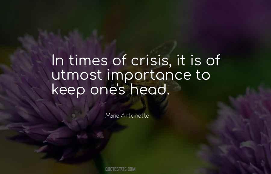 In Times Of Crisis Quotes #390794