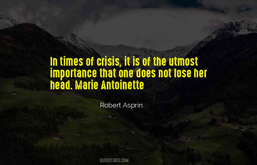 In Times Of Crisis Quotes #457057