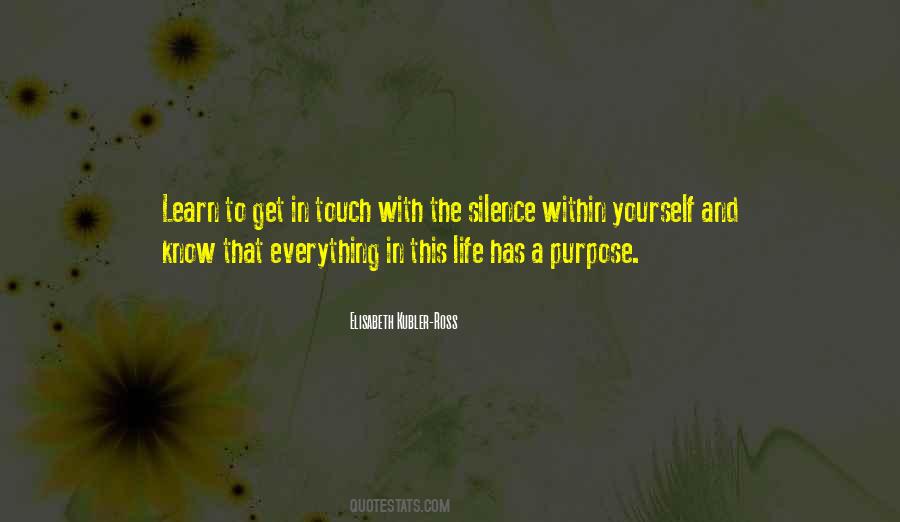 In Touch With Yourself Quotes #404428