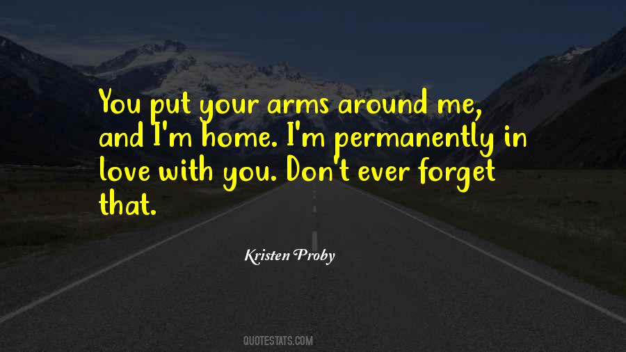 In Your Arms Love Quotes #1681571