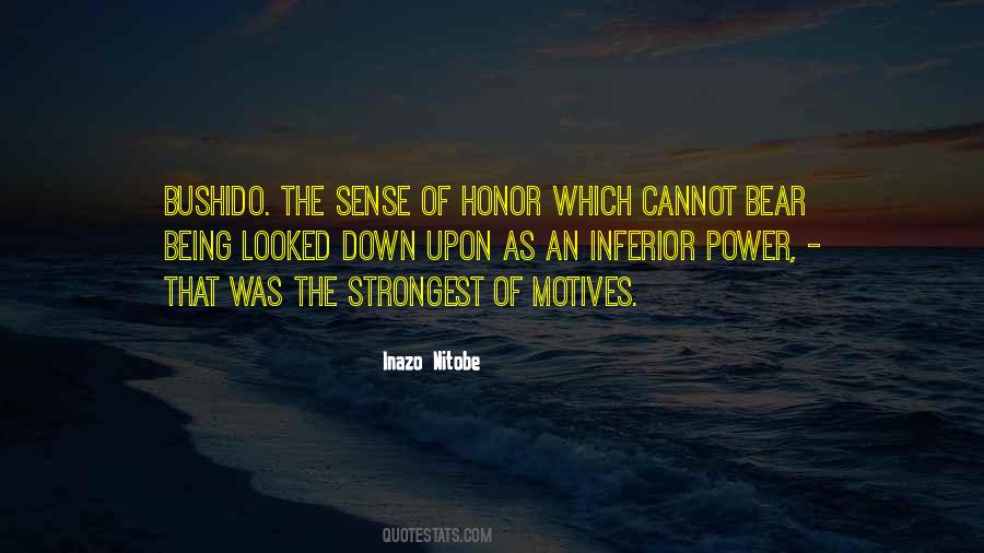 Inazo Nitobe Bushido Quotes #553981