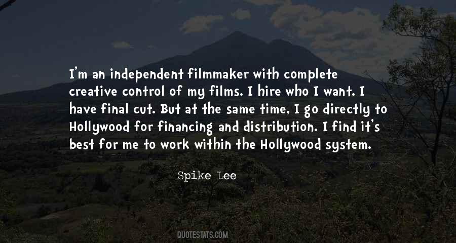 Independent Filmmaker Quotes #1351011