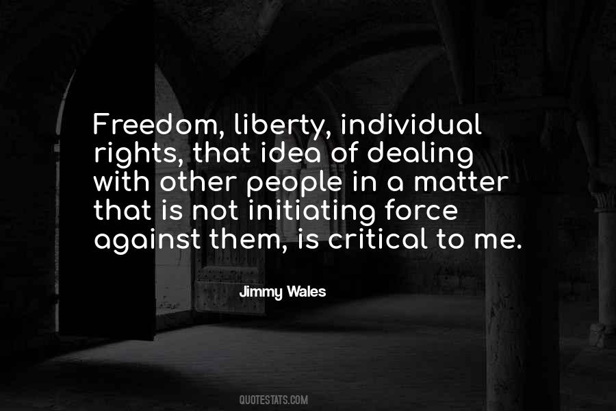 Individual Rights Quotes #259019