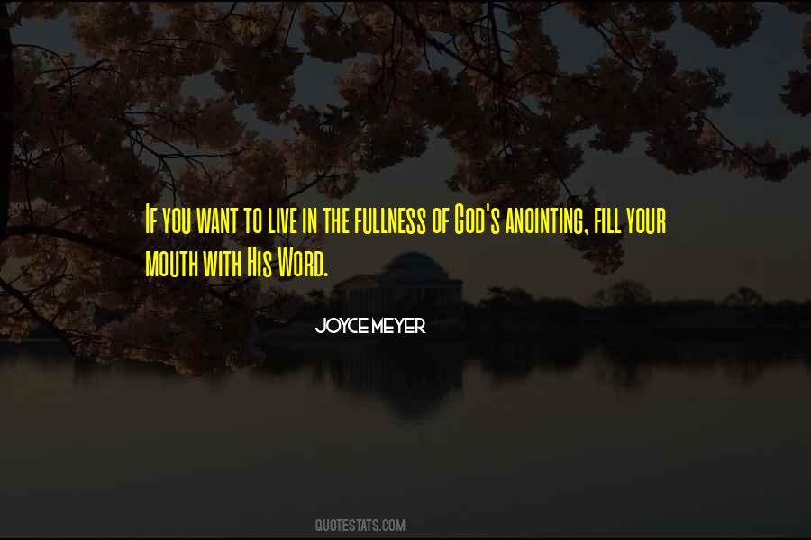 Quotes About The Anointing Of God #1871612