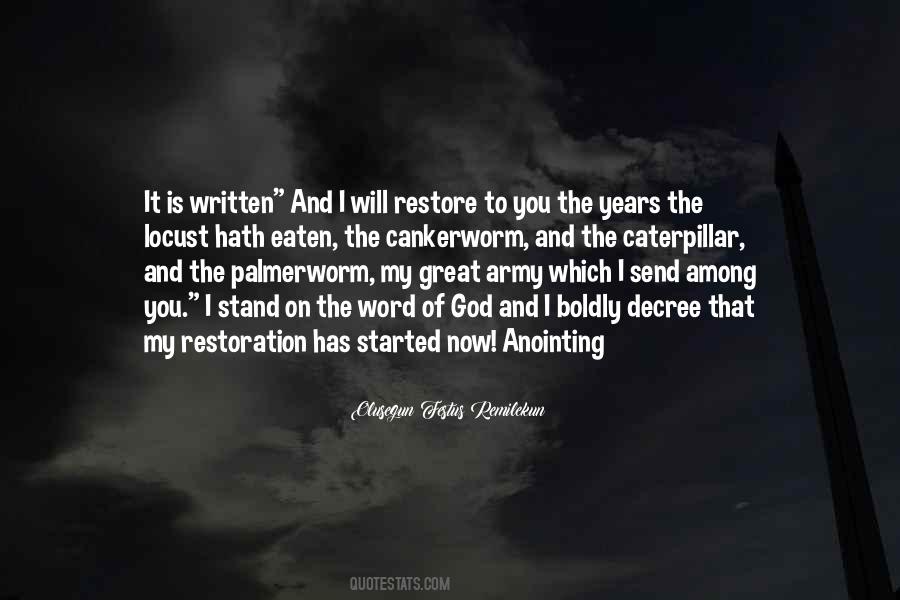 Quotes About The Anointing Of God #314071