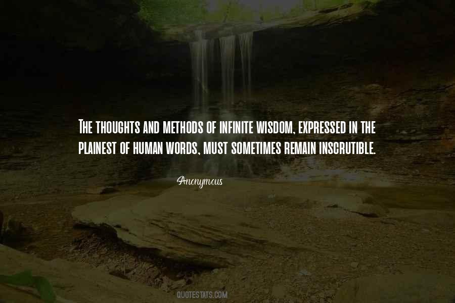 Infinite Wisdom Quotes #1204420