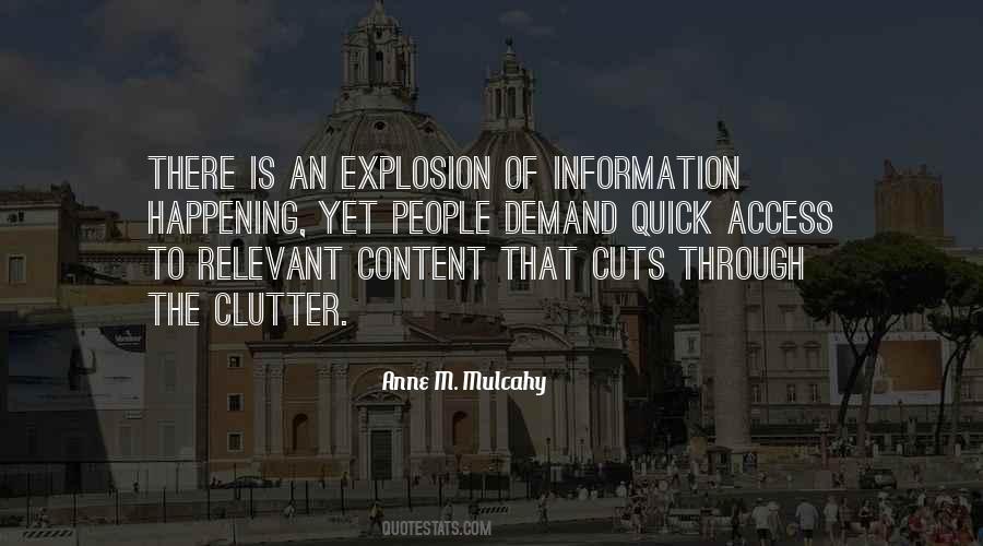 Information Explosion Quotes #1219521