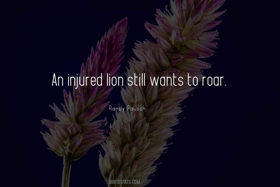 Injured Lion Quotes #1569842