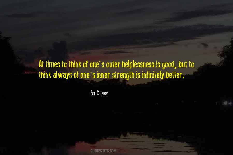 Inner And Outer Strength Quotes #1661419