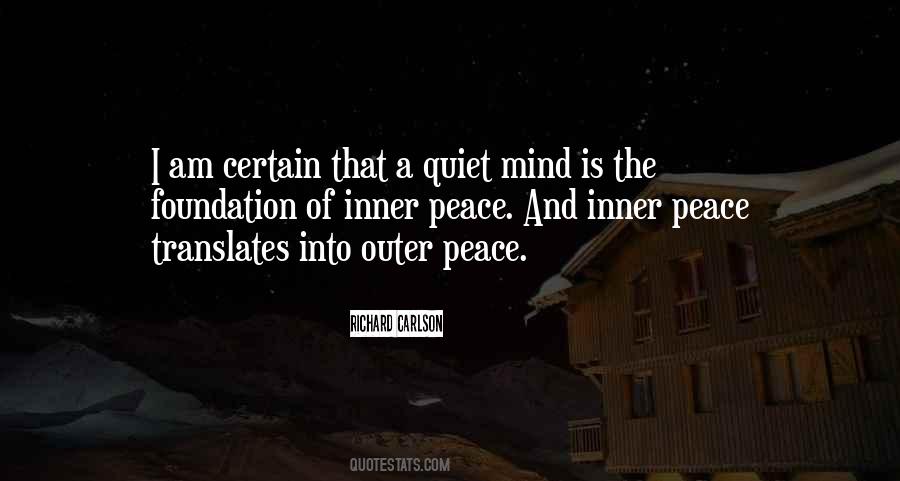 Inner Peace Of Mind Quotes #1144792