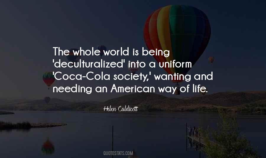 Quotes About The American Society #776059
