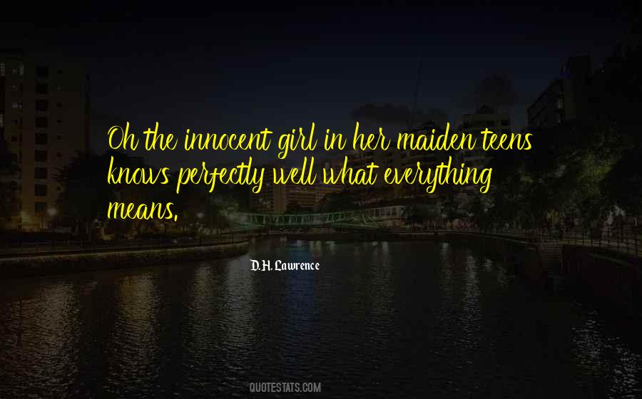 Innocent Girl Quotes #1569646