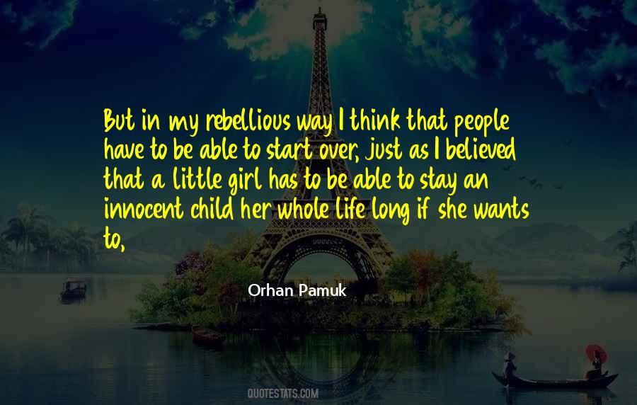 Innocent Little Girl Quotes #1450157