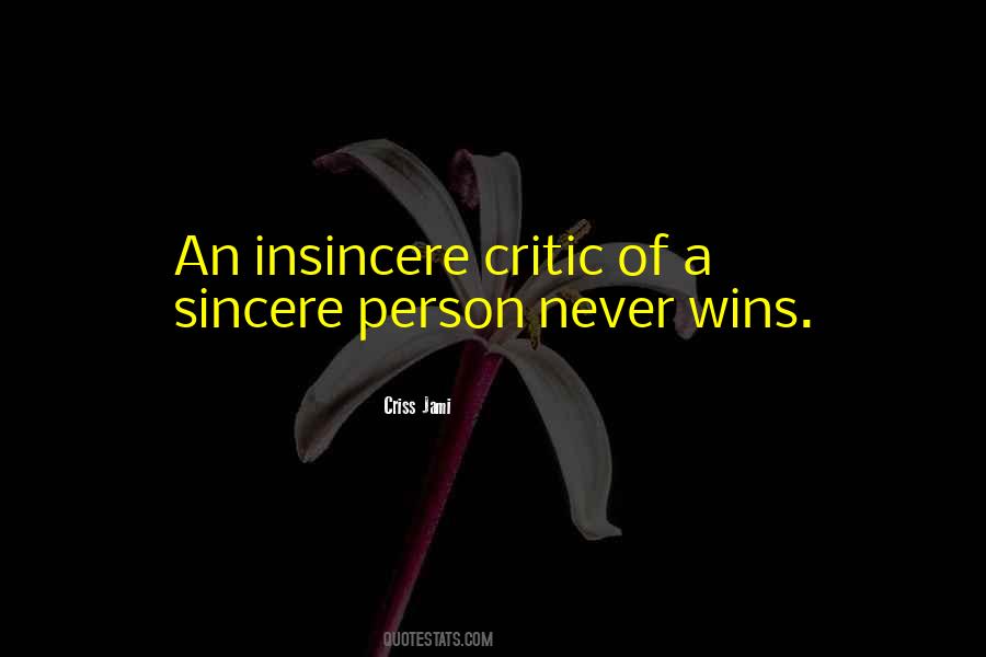 Insincere Quotes #1602932