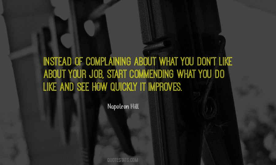 Instead Of Complaining Quotes #1635295