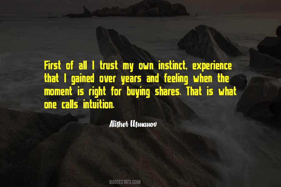 Instinct And Intuition Quotes #1518248