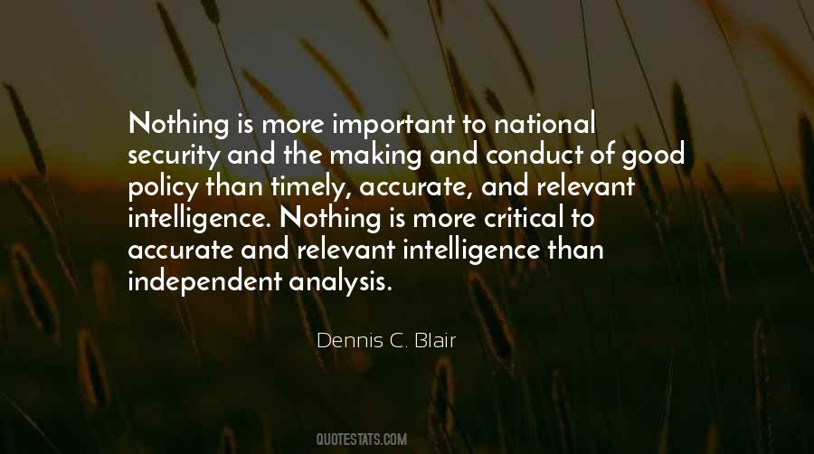 Intelligence And Security Quotes #1189273