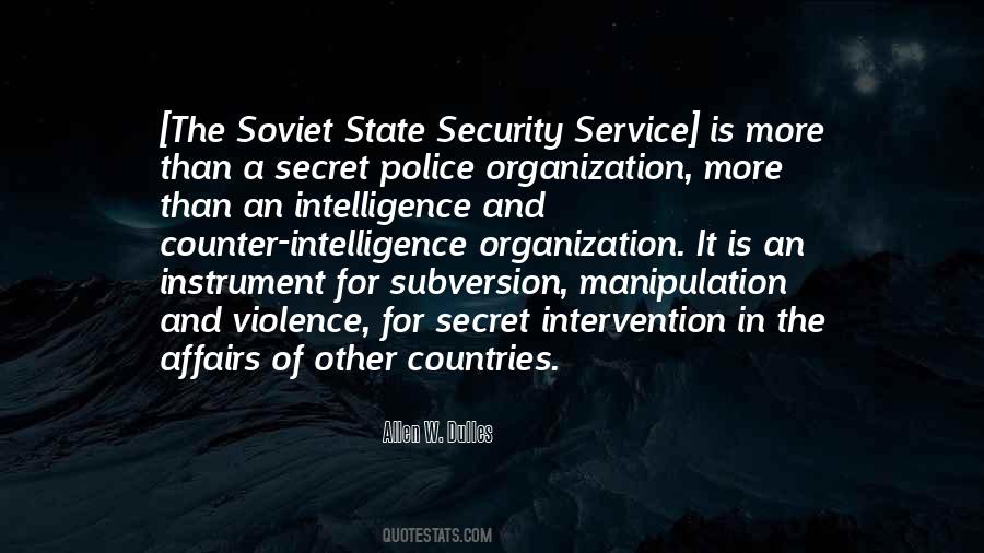 Intelligence And Security Quotes #369257