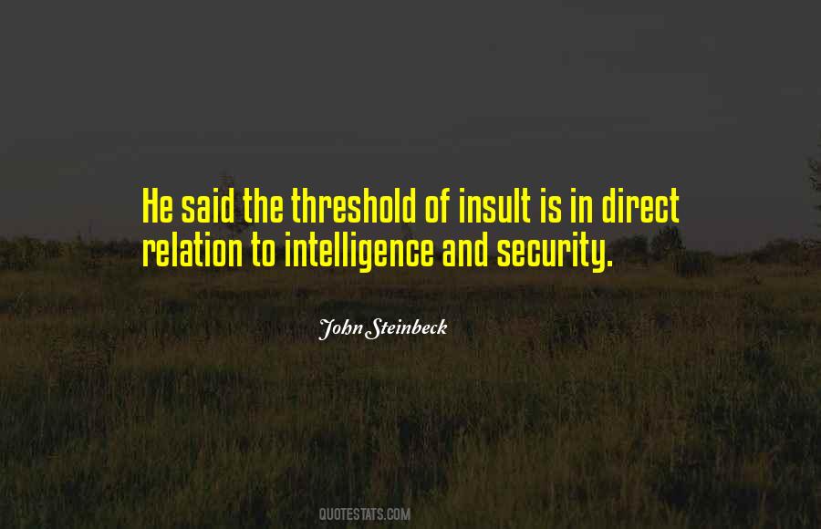 Intelligence And Security Quotes #736772