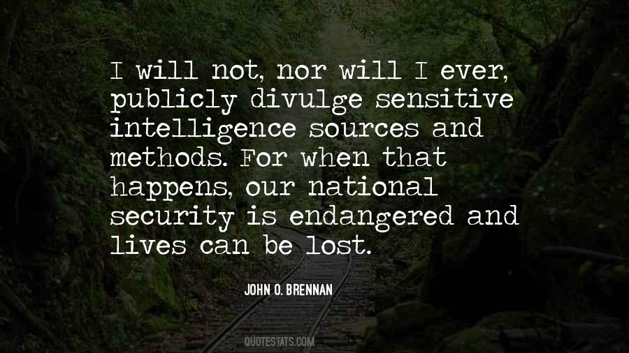 Intelligence And Security Quotes #81105