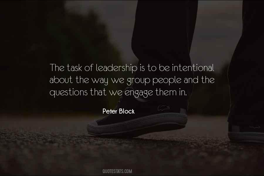 Intentional Leadership Quotes #557033