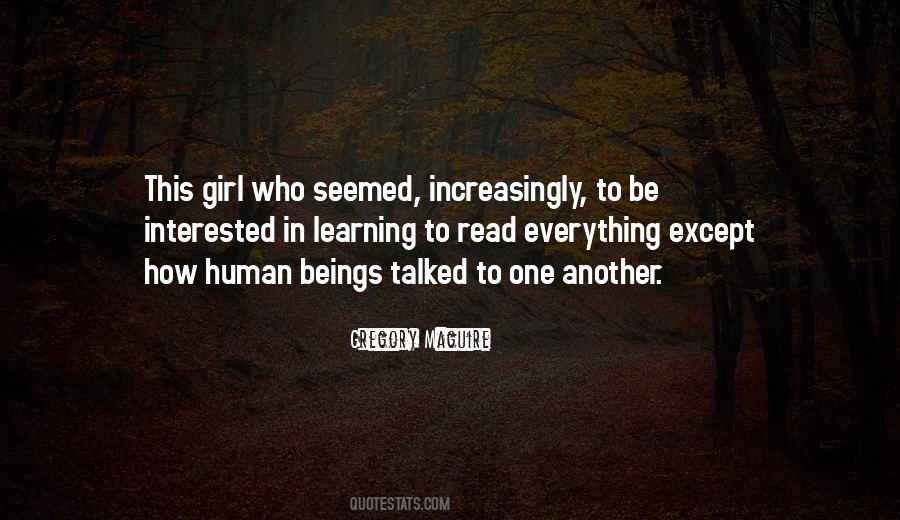 Interested In A Girl Quotes #971236