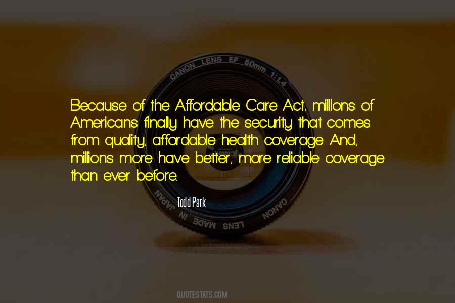 Quotes About The Affordable Care Act #1156138