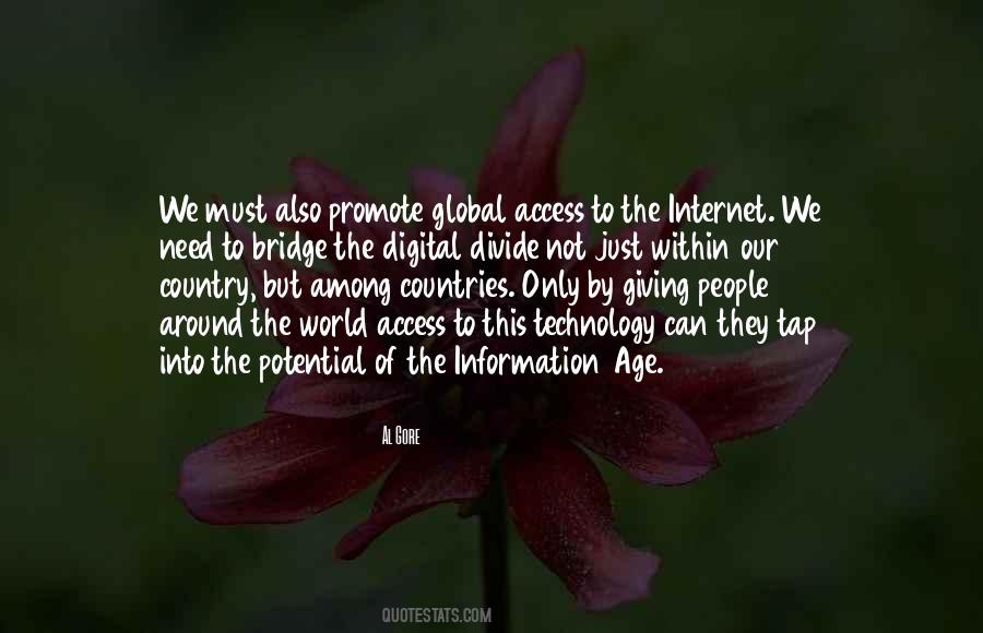 Internet Age Quotes #1866052