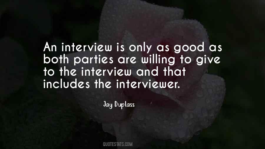 Interview Quotes #1308349