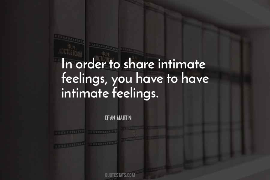 Intimate Feelings Quotes #1592915