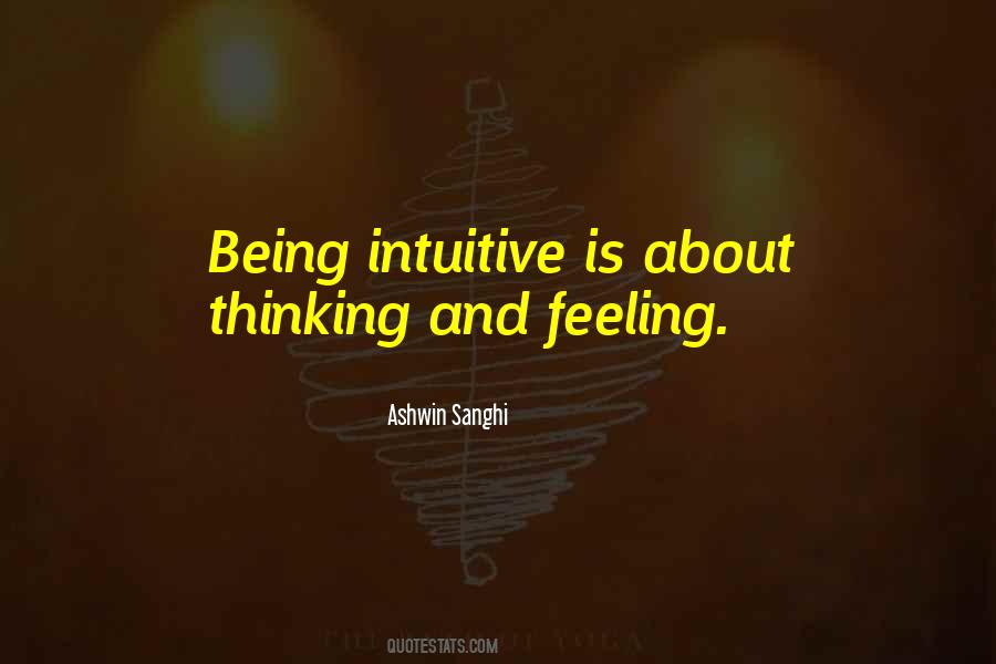 Intuitive Thinking Quotes #606461