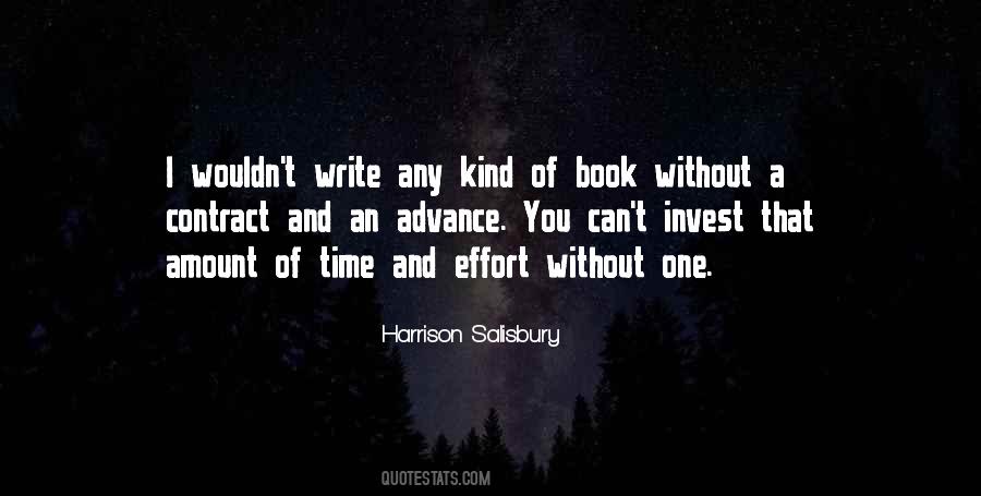 Invest Time And Effort Quotes #1396174